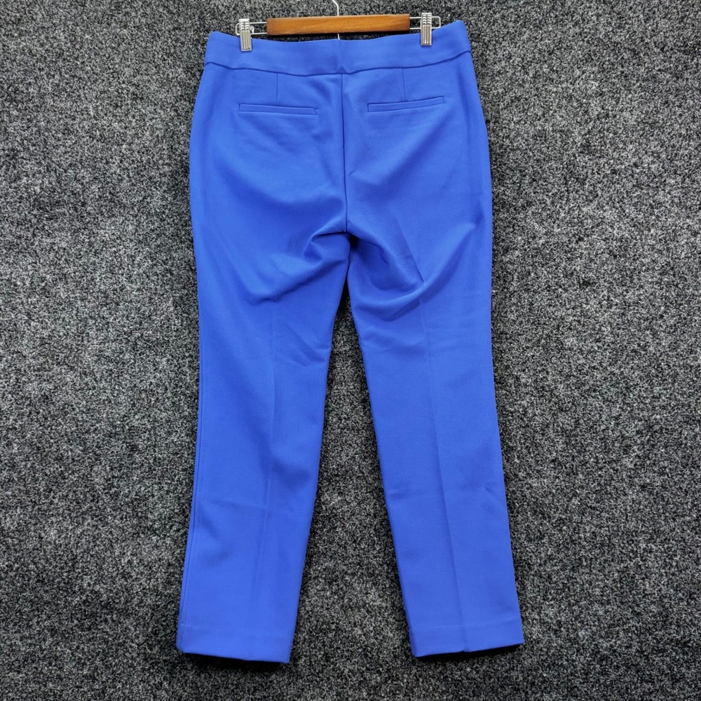 Loft Marisa Fit Dress Pants Womens 6 Cobalt Blue Straight Leg Trousers Office - Picture 8 of 8